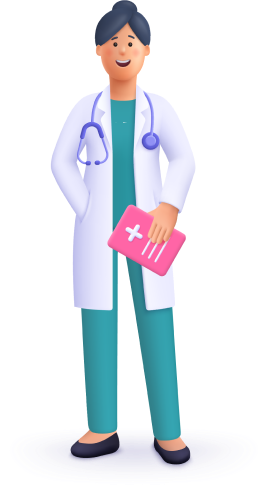 Lekarz trzymający formularz medyczny